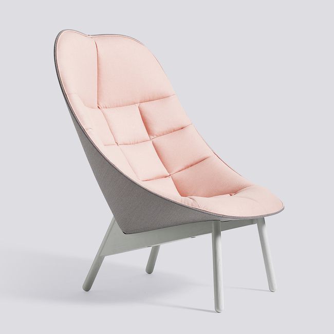 Nt Uchiwa Quilted Lounge Chair Hay